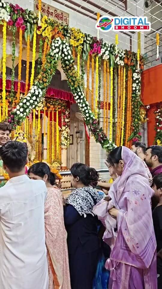 #Live रोहतक के कुंज बिहारी मंदिर से जन्माष्टमी के दिव्य LIVE दर्शन 🙏🏻🦚✨ | जय श्री कृष्णा ❤️