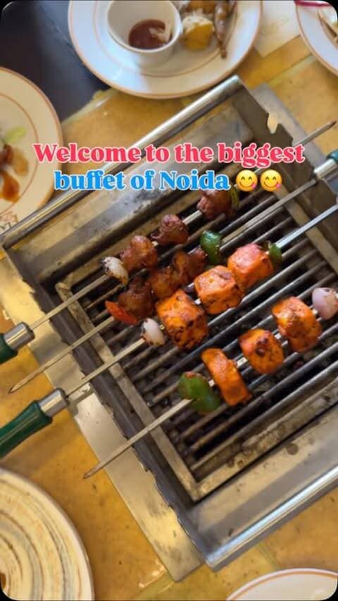50+ dishes, luxurious vibes & a buffet that seriously means **come hungry! 🤤🔥**
If you’re looking for a lavish buffet experience in Noida,
📍Flammen District is definitely worth a visit! 🍽️✨
#buffet #noidagram #foodreels #viralreels #noidafoodie