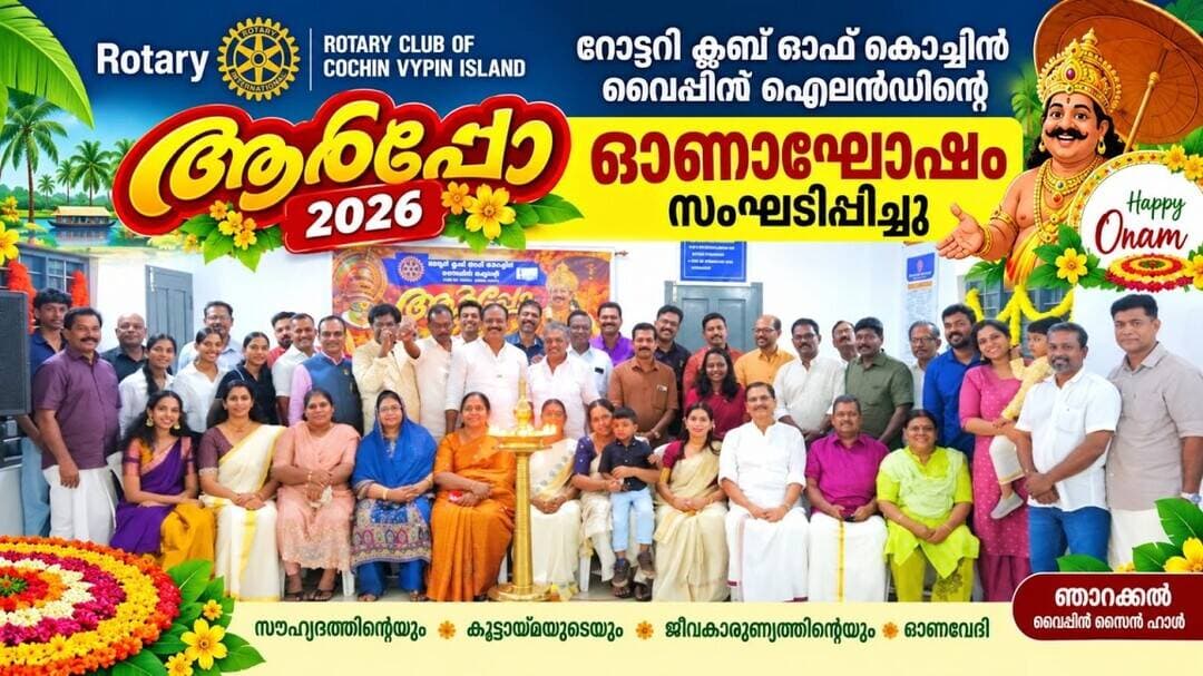റോട്ടറി ക്ലബിൽ ഓണാഘോഷം; ‘ആർപ്പോ 2026’