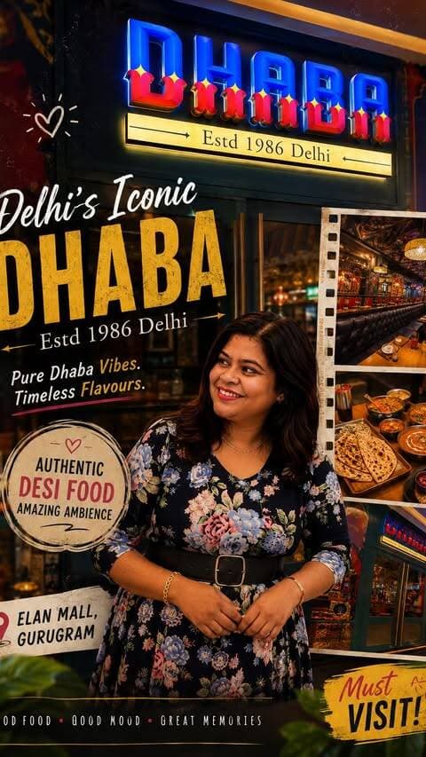 If Delhi had a love language… it would taste like this. ❤️🔥 @dhaba1986
Some places don’t just serve food—they serve nostalgia.
From the vibrant interiors to rich North Indian flavours, every bite at Dhaba Estd. 1986 Delhi feels like stepping into old Delhi with a modern twist. 🤌✨
Whether you’re craving buttery curries, smoky tandoori dishes, fresh naans, or simply looking for a place with the perfect desi vibe, this place deserves a spot on your must-visit list.
📍 Dhaba Estd. 1986 Delhi
📍 Elan Mall, Gurugram
Would you try this with your family or your foodie bestie? Tag them below! ❤️👇
Save this reel for your next food outing!
#GurgaonFood #DelhiFood #FoodReels #Foodie #DhabaEstd1986
