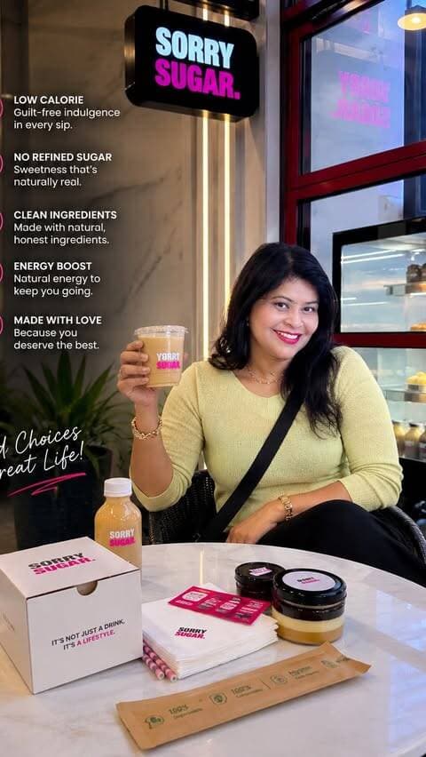 Not every indulgence needs sugar. ☕✨. @sorrysugarhouse @sorrysugar.official
Found a place that’s redefining coffee and desserts with zero added sugar, without compromising on flavour. Every sip and every bite was rich, comforting, and genuinely satisfying. If you’re looking for a guilt-free café experience, this one deserves a spot on your list. 🤎. #GurgaonCafes
#DelhiFoodBlogger
#HealthyIndulgence
#CoffeeLovers
#sorrysuge