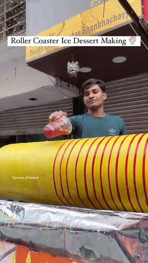 Roller Coaster Drum Ice Cream Making
#icecream #kulfi #ice #reels