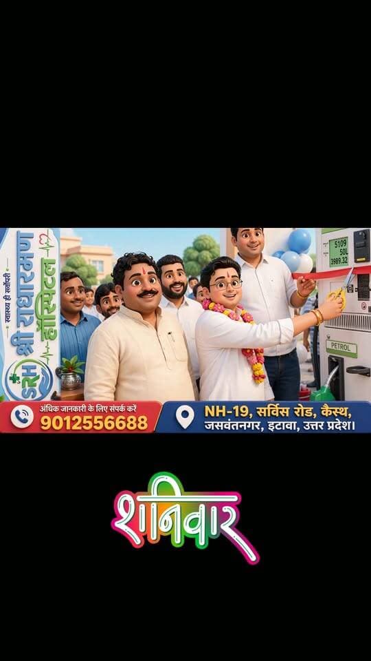 ⛽ कचौरा-आगरा मार्ग पर शुरू हुआ संतोष भुवनेश एनर्जी स्टेशन 🎉
जसवंतनगर। कचौरा-आगरा मार्ग पर संतोष भुवनेश एनर्जी स्टेशन (पेट्रोल पंप) का विधिवत शुभारंभ किया गया। फील्ड ऑफिसर प्रशांत मोहन (आगरा) एवं प्रोफेसर डॉ. बृजेश चंद्र यादव ने डॉ. भुवनेश चंद्र यादव और पूर्व ब्लॉक प्रमुख अनुज मोंटी यादव की मौजूदगी में फीता काटकर उद्घाटन किया।
⛽ नए पेट्रोल पंप के शुरू होने से कचौरा, यमुना पार और आसपास के ग्रामीण क्षेत्रों के लोगों को पेट्रोल-डीजल की सुविधा अब नजदीक ही मिल सकेगी। आगरा की ओर आने-जाने वाले वाहन चालकों को भी इससे बड़ी राहत मिलेगी।
बताया गया कि डॉ. बृजेश चंद्र यादव द्वारा जसवंतनगर क्षेत्र में पहले से ही पांच पेट्रोल पंप एवं सीएनजी पंप लोगों की सेवा के लिए उपलब्ध कराए गए हैं। अब कचौरा-आगरा मार्ग पर नई सुविधा मिलने से क्षेत्रीय लोगों में खुशी है। 🙏
📍 कचौरा-आगरा मार्ग | जसवंतनगर
#Jaswantnagar #Etawah #DPSChannel #PetrolPump #LocalNewsचाहें तो मैं इसका और ज्यादा वायरल/दमदार फेसबुक कैप्शन भी बना सकता हूं।