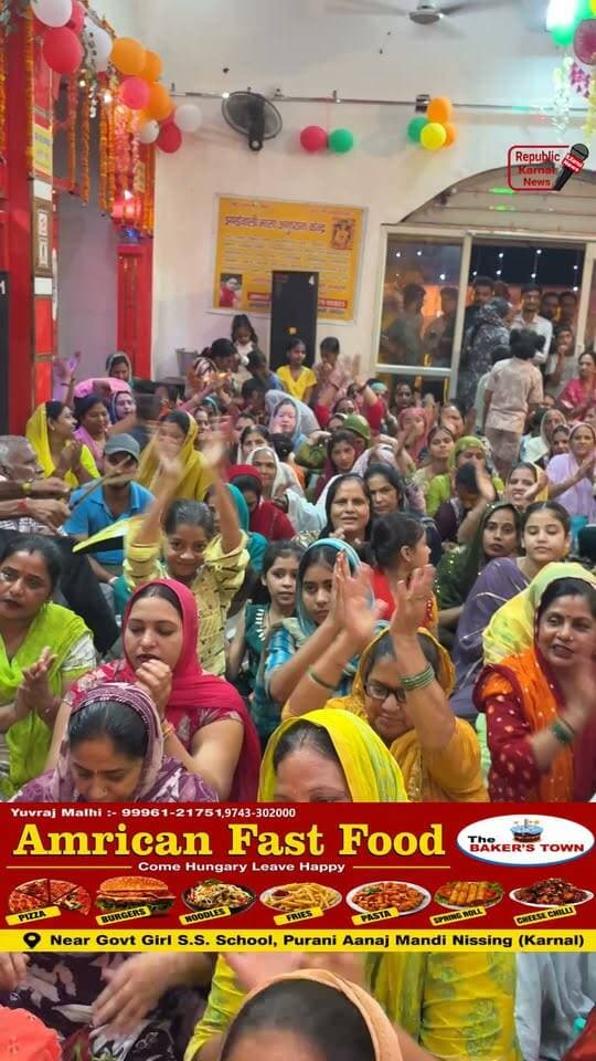 जन्माष्टमी महोत्सव बड़ी धूमधाम के साथ मां झंडेवाली मंदिर में मनाया गया