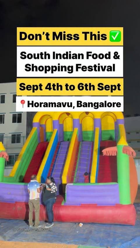 📍Opposite to Trilife hospital, Jaythinagar Main road, Horamavu, Bangalore
Sept 4th to 6th
#horamavu #horamavubangalore #ramamurthynagar #tcpalya #thingstodoinbangalore