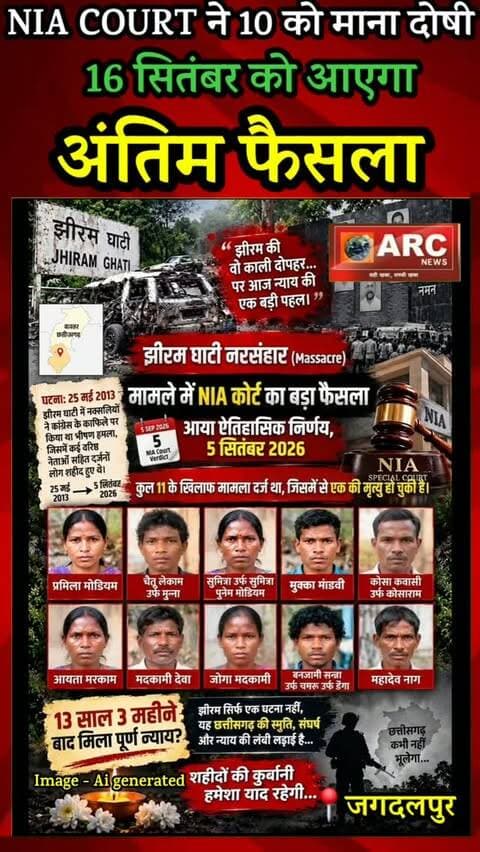 NAI कोर्ट ने माना 10 को दोषी...16 को आएगा अंतिम फैसला.
#viral #news #बस्तर #viralreels #viralvideos