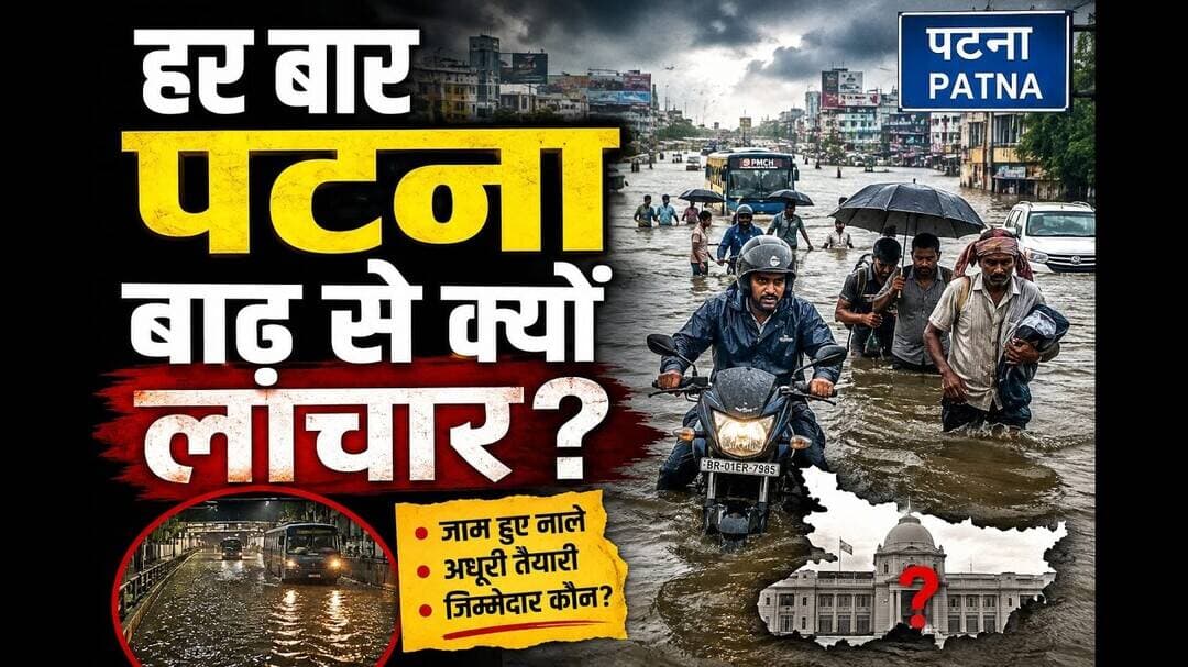पटना बाढ़ के कारण लाचार क्यों, गंगा का जलस्तर बढने लगा है,प्रशासन ने किया अलर्ट #flood #viral #badh