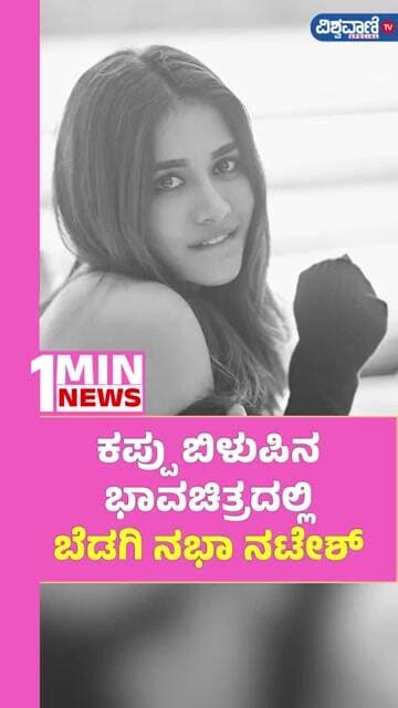 Nabha Natesh | ಕಪ್ಪು ಬಿಳುಪಿನ ಭಾವಚಿತ್ರದಲ್ಲಿ ಬೆಡಗಿ ನಭಾ ನಟೇಶ್ | Vishwavani TV Special 