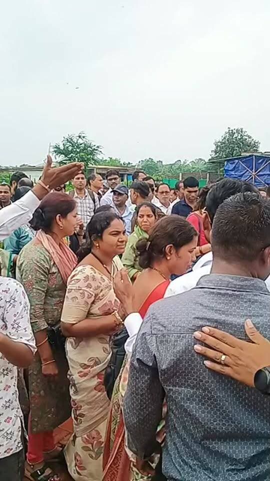 Chhattisgarh teacher protest live video