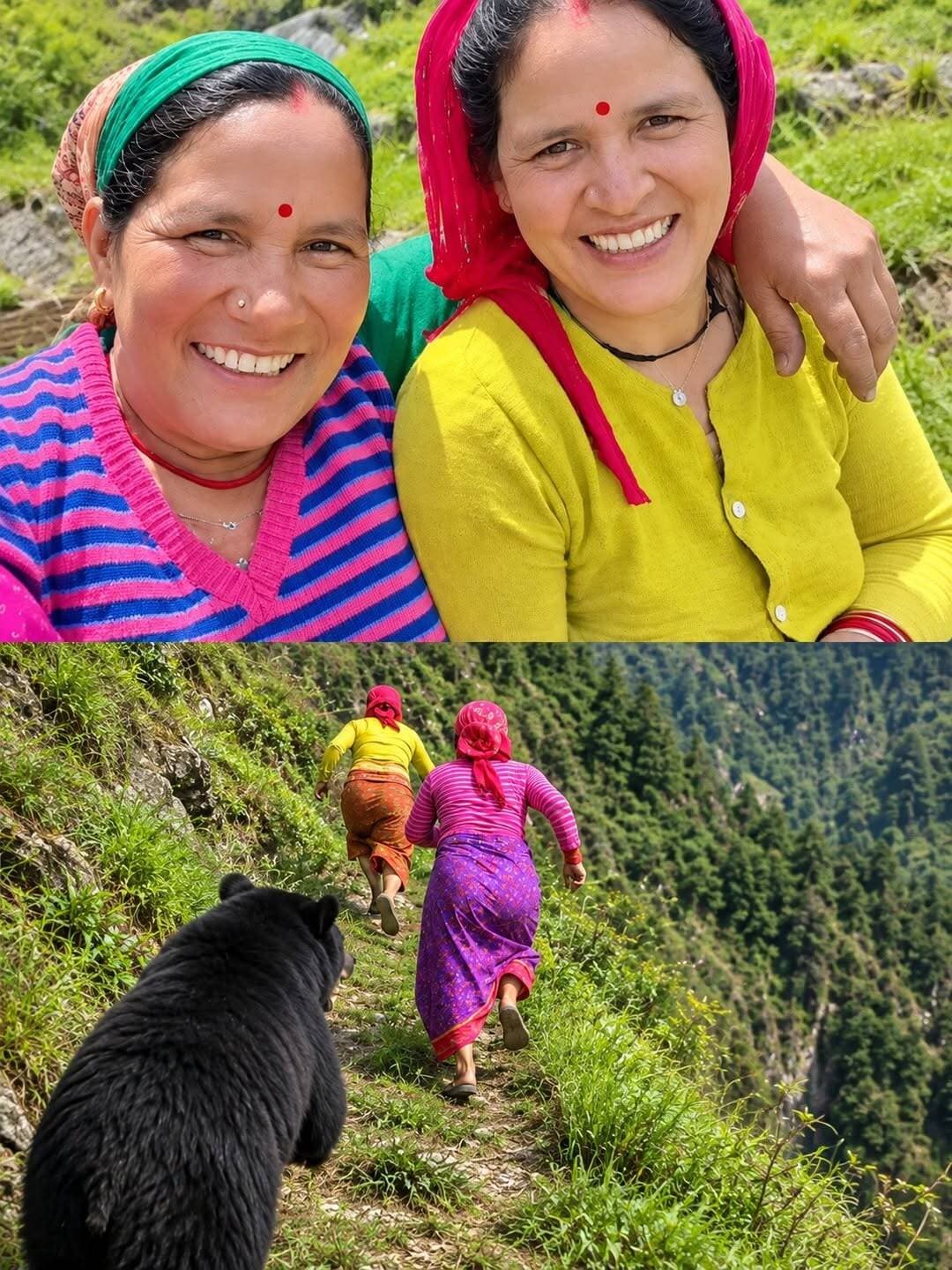 उत्तराखण्ड पहाड़ में खाई में गिरने से देवरानी जेठानी की चली गई जिंदगी भाग रही थी भालू से बचने को तभी...see more