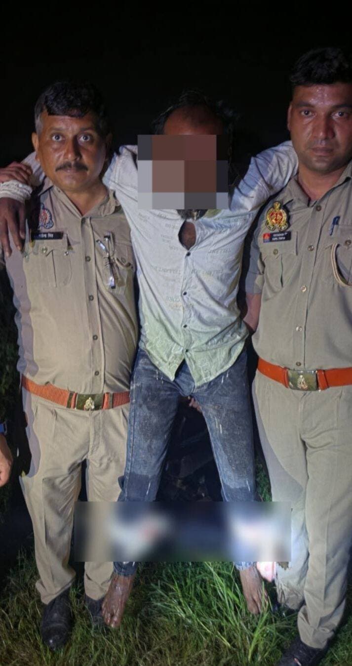 बदायूं पुलिस ने भैंस चोरी का शातिर चोर पुलिस मुठभेड़ में गिरफ्तार किया गया