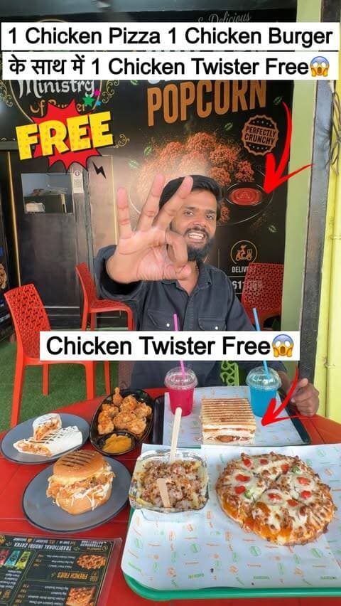 Ajmer Me Free Chicken Burger TwisterЁЯУНЁЯШ▒ Ajmer Shahar Me Pehli Baar Indori Zayka Chicken Fast FoodЁЯФе
.
.
Full Address:- Makarwadi Road Near Handi Garden Restro Bar Ministry Of Burger Panshcheel Nagar Road Ajmer
.
.
Follow For More Videos:- @moin_baig_vlogs
.
.
#ajmer #moinbaigvlogs #chicken #chickenlover #chickenpizza
.
.
non veg fast food, chicken fast food, chicken lovers, non veg lovers, chicken pizza, chicken cheese pizza, mughlai chicken pizza, royal mughlai chicken, chicken burger, double decker chicken burger, crispy chicken burger, chicken sandwich, double decker chicken sandwich, crispy chicken sandwich, chicken twister, chicken wrap, chicken popcorn, crispy chicken popcorn, cheesy chicken, cheesy chicken fries, chicken french fries, chicken snacks, crispy chicken, fried chicken, chicken street food, fast food lovers, burger lovers, pizza lovers, sandwich lovers, cheesy food lovers, chicken food, chicken meal, chicken combo, non veg combo, chicken offer, fast food offer, best chicken food, delicious chicken, spicy chicken, cheesy fast food, juicy chicken burger, loaded chicken burger, chicken feast, chicken cravings, fast food cravings, mojito, food lovers, street food lovers, restaurant food, chicken special, non veg special, chicken combo offer, pizza burger combo, best fast food, chicken snack lovers ajmer sharif dargah videos ajmer sharif dargah bazaar ajmer sharif non veg restaurant ajmer sharif hotels videos ajmer sharif fast food offer videos ajmer family restaurant offer ajmer fast food offer videos ajmer sharif anasagar videos ajmer sharif viral videos ajmer ladies market videos ajmer girls market
