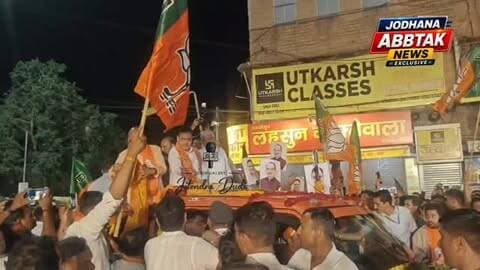 मुख्यमंत्री भजनलाल शर्मा का रोड शो जोधपुर में