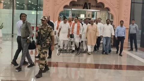 मुख्यमंत्री भजनलाल शर्मा पहुंचे जोधपुर जोधपुर एयरपोर्ट से सीधे जालौर गेट के लिए हुए रवाना