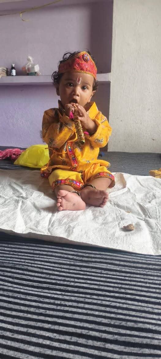 श्रीकृष्ण जन्माष्टमी पर बाल के कृष्ण रूप