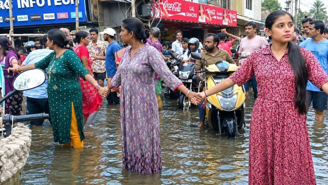 *জল-যন্ত্রণায় বামনগাছিতে রাস্তা অবরোধ করে বিক্ষোভ, দ্রুত নিকাশির দাবিতে সরব স্থানীয়রা*
Bengal icon news , হাওড়া: টানা ভারী বৃষ্টিতে হাওড়ার বিভিন্ন প্রান্তে জলমগ্ন পরিস্থিতি তৈরি হয়েছে। বৃষ্টি থামলেও জমে থাকা জল না নামায় চরম দুর্ভোগে পড়েছেন উত্তর হাওড়ার বামনগাছি এলাকার বাসিন্দারা। জমা জল দ্রুত সরানো এবং স্থায়ী নিকাশি ব্যবস্থার দাবিতে রবিবার সকালে রাস্তায় নেমে বিক্ষোভ দেখালেন তাঁরা। স্থানীয়দের অভিযোগ, বামনগাছির মহীনাথ পাড়া-সহ বিস্তীর্ণ এলাকায় কয়েকদিন ধরে হাঁটুর উপরে জল জমে রয়েছে। বেনারস রোডেও একই পরিস্থিতি। রাস্তা ও আশপাশের এলাকা থেকে জল সঠিকভাবে বেরতে না পারায় পরিস্থিতি ক্রমশ ভয়াবহ হয়ে উঠছে। দীর্ঘসময় জল জমে থাকায় সমস্যায় পড়েছেন বাসিন্দারা। এই জল-যন্ত্রণার দ্রুত অবসানের দাবিতে এদিন বামনগাছি মহীনাথ পাড়ার কাছে রাস্তা অবরোধ করে বিক্ষোভে সামিল হন স্থানীয় মহিলারা-সহ এলাকার বাসিন্দারা। তাঁদের দাবি, জমে থাকা জল দ্রুত নিষ্কাশনের পাশাপাশি ভবিষ্যতে যাতে একই সমস্যার পুনরাবৃত্তি না হয়, তার জন্য স্থায়ী নিকাশি ব্যবস্থা গড়ে তুলতে হবে। এদিকে, অবরোধের জেরে কিছু সময়ের জন্য ওই রাস্তায় যান চলাচল ব্যাহত হয়। খবর পেয়ে ঘটনাস্থলে পৌঁছায় পুলিশ। পাশাপাশি বিজেপির স্থানীয় নেতৃত্বও সেখানে উপস্থিত হন। পরিস্থিতি স্বাভাবিক করার পাশাপাশি প্রশাসনের দ্রুত হস্তক্ষেপের দাবি জানান বিক্ষোভকারীরা। দীর্ঘদিনের জল-যন্ত্রণা থেকে মুক্তি না মিললে আগামী দিনে আরও বৃহত্তর আন্দোলনের হুঁশিয়ারিও দিয়েছেন স্থানীয় বাসিন্দারা।