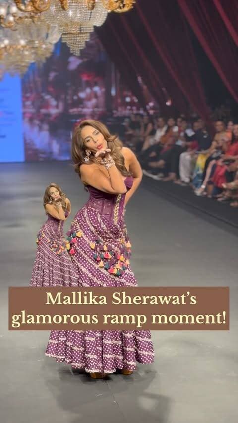 Mallika Sherawat’s glamorous ramp moment! 😍🔥.
.
.
.
.
.
#MallikaSherawat #ahmedabadtimesfashionweek #bollywoodactress #CelebrityStyle #Ahmedabad