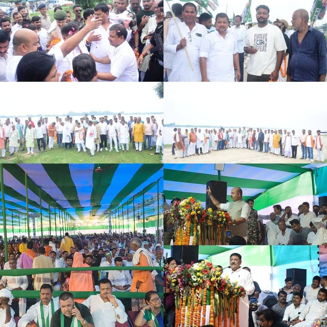 नया भोजपुर में समाजसेवी मोनू सिंह ने किया JDU के राष्ट्रीय कार्यकारी अध्यक्ष संजय झा व उमेश कुशवाहा का स्वागत, डुमराँव विधायक राहुल सिंह को दी सफल आयोजन की बधाई
बक्सर । फरक्का जल संधि के पुनर्विचार और बिहार के हितों को लेकर बक्सर से शुरू हुए जदयू के ‘नीतीश संवाद’ कार्यक्रम में शामिल होने पहुंचे पार्टी के राष्ट्रीय कार्यकारी अध्यक्ष संजय झा और प्रदेश अध्यक्ष उमेश कुशवाहा का जिले में जगह-जगह भव्य स्वागत किया गया। इसी क्रम में एनएच-922 पर नया भोजपुर सब्जी मंडी के समीप सामाजिक कार्यकर्ता मोनू सिंह के नेतृत्व में दर्जनों समाजसेवियों और किसानों ने दोनों नेताओं का गर्मजोशी से स्वागत किया।
स्वागत के दौरान मोनू सिंह और उनके साथ मौजूद लोगों ने राष्ट्रीय कार्यकारी अध्यक्ष संजय झा तथा प्रदेश अध्यक्ष उमेश कुशवाहा का अभिनंदन किया। इस मौके पर कार्यकर्ताओं और स्थानीय लोगों में ‘नीतीश संवाद’ कार्यक्रम को लेकर खासा उत्साह देखने को मिला।
सामाजिक कार्यकर्ता मोनू सिंह ने बक्सर में आयोजित ‘नीतीश संवाद’ कार्यक्रम की सफलता पर डुमरांव विधायक राहुल सिंह को विशेष रूप से बधाई दी। उन्होंने कहा कि विधानसभा चुनाव में जीत के बाद विधायक राहुल सिंह ने इस बड़े आयोजन को सफल बनाकर जिले में अपनी संगठनात्मक और सियासी ताकत का परिचय दिया है।
मोनू सिंह ने कहा कि राष्ट्रीय और प्रदेश स्तर के शीर्ष नेताओं की मौजूदगी में आयोजित इस कार्यक्रम में बड़ी संख्या में कार्यकर्ताओं की भागीदारी रही। उन्होंने कहा कि कार्यक्रम की सफलता के पीछे विधायक राहुल सिंह की सक्रियता, नेतृत्व क्षमता और कार्यकर्ताओं के साथ बेहतर समन्वय की महत्वपूर्ण भूमिका रही।
उन्होंने कहा कि बक्सर से शुरू हुआ ‘नीतीश संवाद’ अभियान बिहार के हितों, गंगा में गाद की समस्या, बाढ़, सिंचाई और किसानों से जुड़े सवालों को जनता तक पहुंचाने का माध्यम बनेगा। ऐसे महत्वपूर्ण मुद्दे पर बक्सर में आयोजित बड़े कार्यक्रम की सफलता जिले के लिए भी चर्चा का विषय बनी हुई है।
स्वागत समारोह में सोनू गुप्ता, विष्णु दुबे, विनोद कुमार यादव, संजीव कुमार, कृष्णा, छोटू कुमार गुप्ता, मिंटू मियां, सागर कुमार, एमडी नेहाल, खुपती कुमार यादव, रवि कुमार यादव, एमडी मोहम्मद, एमडी मनसफ, शैलेश कुमार, आकाश कुमार, विकास दुबे, मंजीत कुमार राजपूत और गोलू कुमार सहित दर्जनों समाजसेवी, किसान एवं स्थानीय लोग मौजूद रहे।