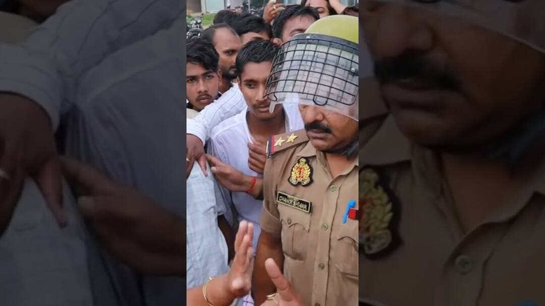 #gorkhpur #कैंपियरगंज विधानसभा क्षेत्र में साधु यादव की रैली में परमिशन को प्रशासन से नोंकझोक.
