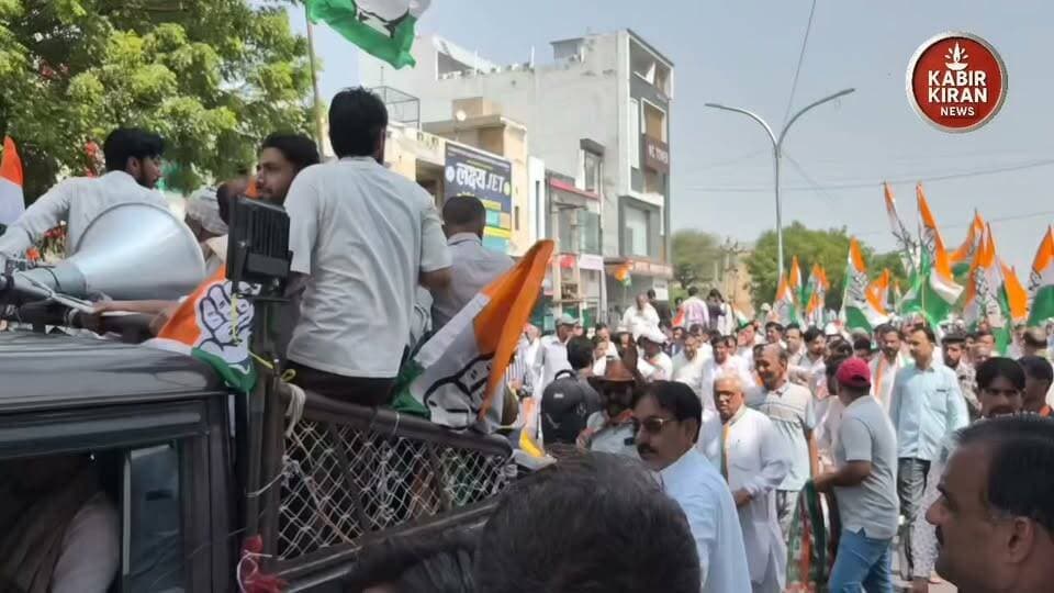 नोहर मे कांग्रेस का रोड शो! नगर निकाय चुनाव