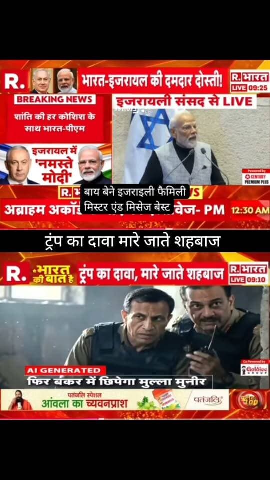 इजरायल में मोदी, संदेश विशेष! 🇮🇳🇮🇱
इजरायली संसद से पीएम मोदी के संदेश को लेकर बड़ी चर्चा है। वहीं ट्रंप के एक दावे और शहबाज को लेकर सामने आए बयान ने भी सुर्खियां बटोरी हैं। आखिर क्या है पूरा मामला और इन दावों में कितनी सच्चाई है? 🌍⚡
पूरी खबर और बड़ा अपडेट जानने के लिए जुड़े रहें 👇
👉 ApkaSheharLiveNews
#ApkaSheharLiveNews #PMModi #Israel #IndiaIsrael #Trump #Pakistan #ShehbazSharif #BreakingNews #LatestNews #WorldNews #InternationalNews #NewsUpdate #TrendingNews #GlobalNews