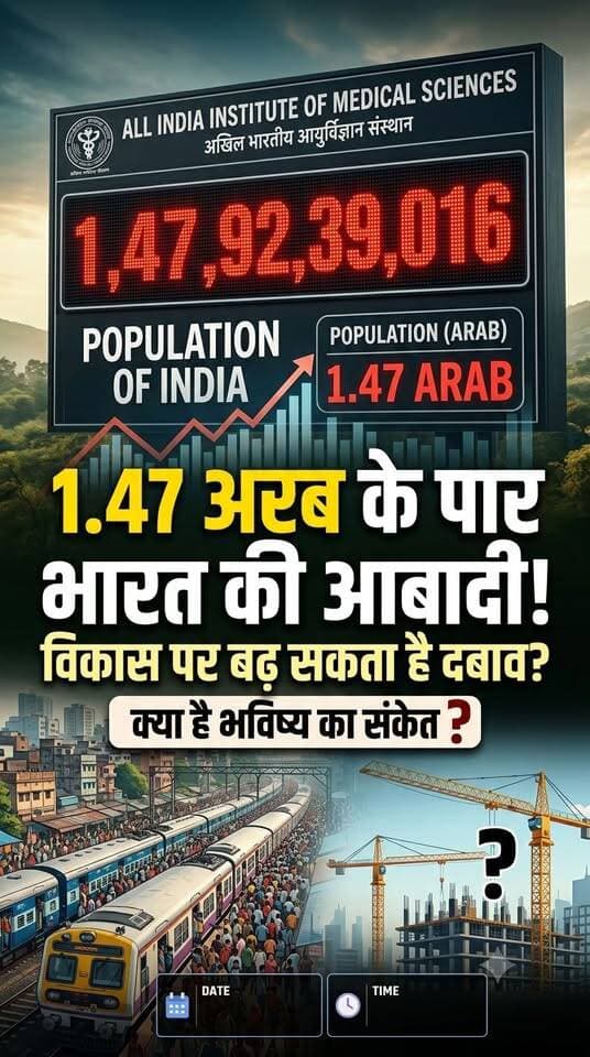#indiaspopulation : 1.47 अरब के पार भारत की आबादी ! विकास पर बढ़ सकता है दबाव? क्या है भविष्य का संकेत ? #1.47billionpopulation #developementincrease #kharagpurnews9