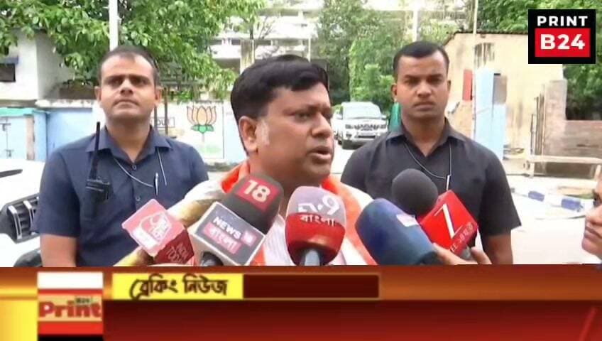 সল্টলেক বিজেপি কার্যালয়ে সাংবাদিকদের মুখোমুখি কেন্দ্রীয় মন্ত্রী ডঃ সুকান্ত মজুমদার।
