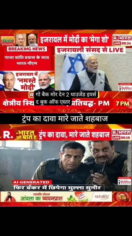 इजरायल में मोदी, संदेश विशेष! 🇮🇳🇮🇱
इजरायली संसद से पीएम मोदी के संदेश को लेकर बड़ी चर्चा है। वहीं ट्रंप के एक दावे और शहबाज को लेकर सामने आए बयान ने भी सुर्खियां बटोरी हैं। आखिर क्या है पूरा मामला और इन दावों में कितनी सच्चाई है? 🌍⚡
पूरी खबर और बड़ा अपडेट जानने के लिए जुड़े रहें 👇
👉 ApkaSheharLiveNews
#ApkaSheharLiveNews #PMModi #Israel #IndiaIsrael #Trump #Pakistan #ShehbazSharif #BreakingNews #LatestNews #WorldNews #InternationalNews #NewsUpdate #TrendingNews #GlobalNews