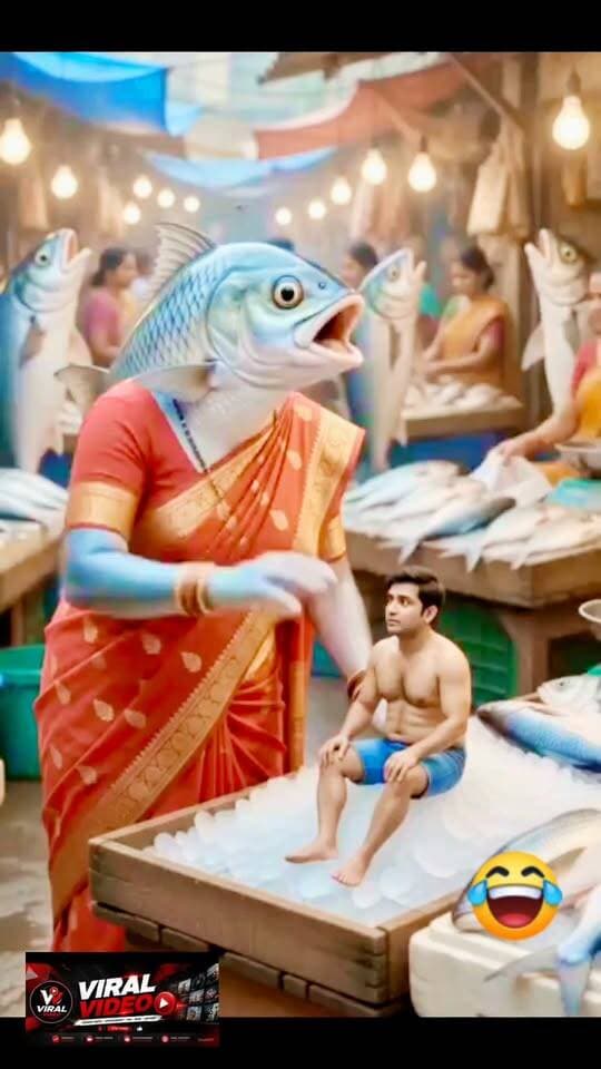 🐟😂 जब मछली इंसानों की तरह बाजार में घूमने लगे! 🤯
#highlight
#FunnyVideo #ViralVideo #FishComedy #AIAnimation #FunnyReels #ViralReels #FacebookReels #ComedyVideo #TrendingReels #DesiComedy #MustWatch #Entertainment