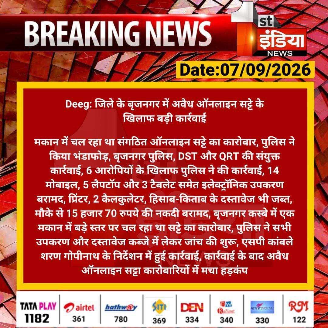 #नगर कस्बे में ऑपरेशन शिकंजा के तहत बड़ी कार्रवाई।