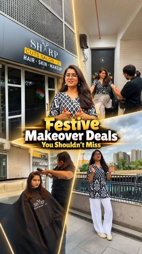 Festive season is here, and if your waxing, facial or hair makeover is still pending, Sharp Cuts Salon has you covered! ✨💇♀️
Enjoy festive combo offers like:
✨ Clean-up + Detan + Full Hands Wax at ₹500
✨ Facial + Foot Massage at ₹699
✨ Full Hands & Legs Wax at ₹799
✨ Manicure + Pedicure at ₹1199
✨ Haircut + Hair Wash + Blow Dry at just ₹350
They also offer minimal makeup, bridal makeup, HD makeup, hairstyles and more at great prices.
📍Shop no - 210-211, Shyamal Cross Rd, Rajmani Society, Shyamal
#SharpCuts #FestiveMakeover #SalonOffers #AmdavadSalon #BeautyDeals