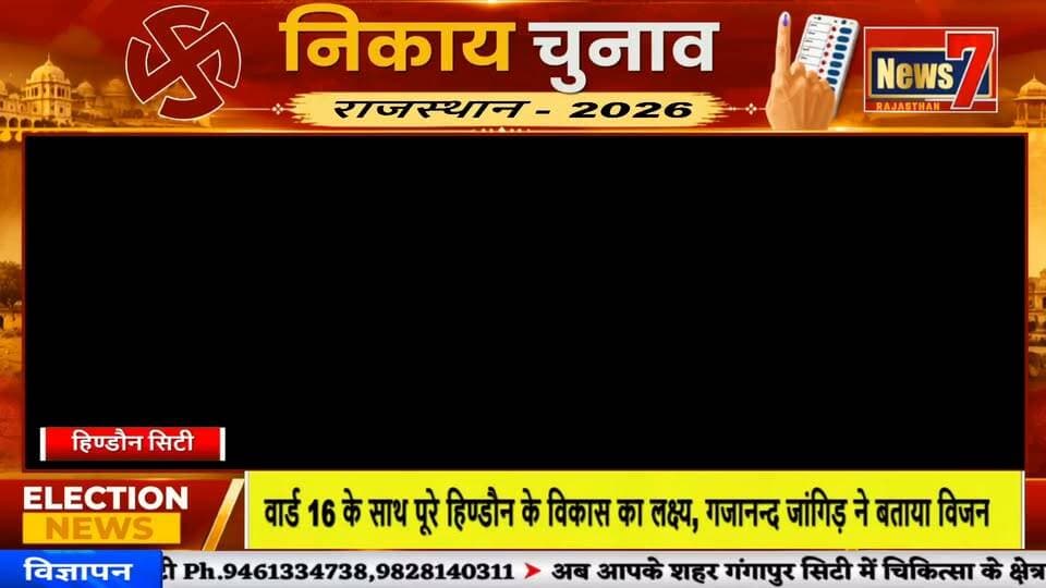 ##news भाजपा प्रत्याशी गजानन्द जांगिड़ से खास बातचीत, वार्ड 16 के विकास का रोडमैप #news7 #hindauncity