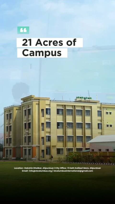 🌟 Where every child gets the space to learn, grow & stand out.
At St. Columbus International School, Alipurduar, education goes beyond classrooms — with a 21-acre campus, modern facilities, AI & Robotics, and a focus on creativity, confidence and real-world skills. 🎓🤖✨
📚 Admissions Open Now!
Give your child a place where possibilities begin. 🚀
#StColumbusInternationalSchool #Alipurduar #AdmissionsOpen #SchoolAdmissions #SmartLearning AIAndRobotics Education FutureReady