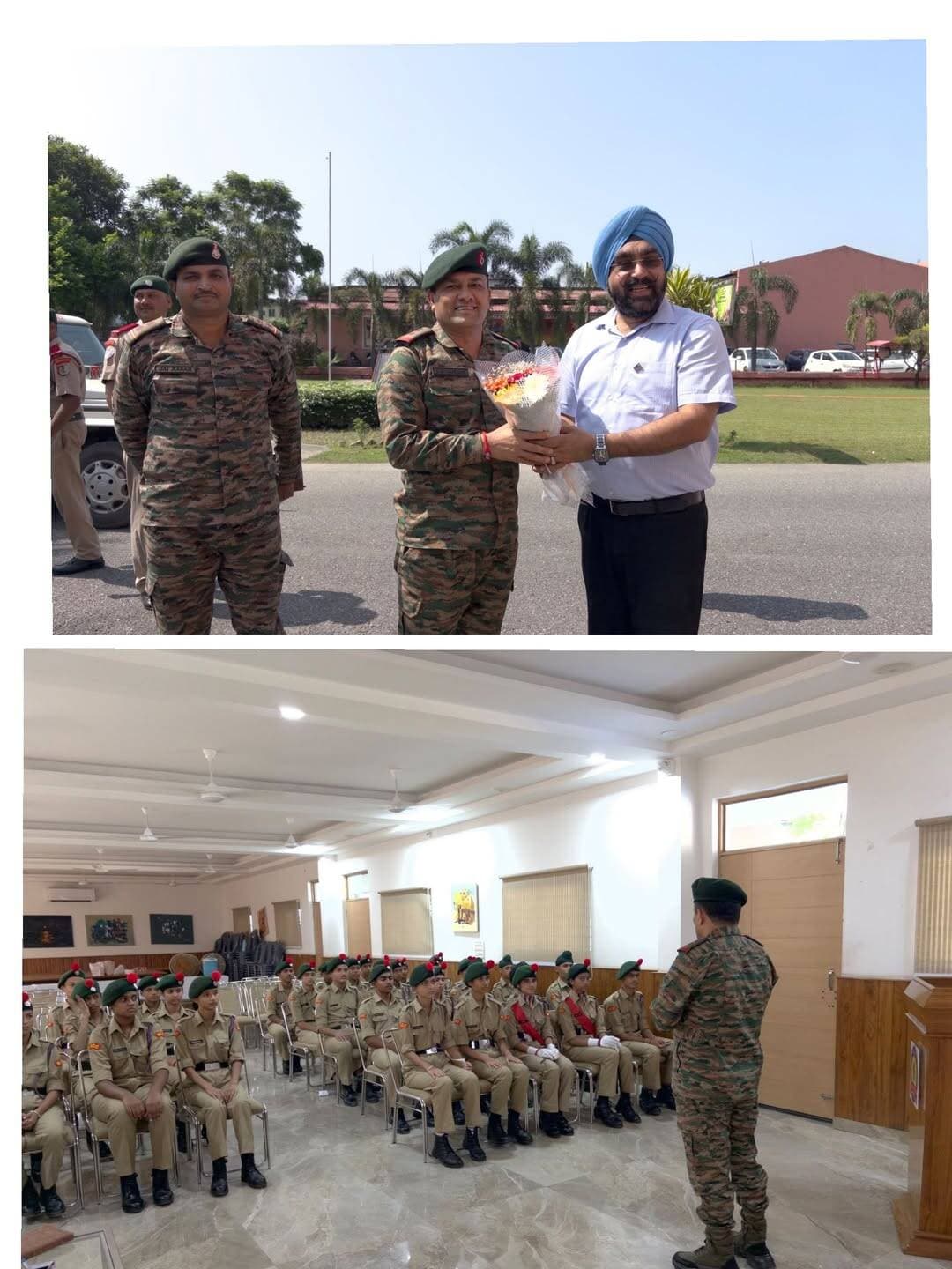 कर्नल ने विद्यार्थियों को एनडीए एवं भारतीय सशस्त्र बलों में करियर बनाने के लिए किया प्रेरित
=======
पांवटा साहिब : द स्कॉलर्स होम स्कूल में एचपी बटालियन एनसीसी, नाहन के कमान अधिकारी लेफ्टिनेंट कर्नल जे. एस. चौहान ने दौरा किया। उनके साथ जेसीओ जय करण भी उपस्थित रहे। इस अवसर पर स्कूल के 50 एनसीसी कैडेट्स ने उनसे प्रेरणादायक मार्गदर्शन प्राप्त किया।
स्कूल परिसर में पहुंचने पर कमान अधिकारी का भव्य स्वागत किया गया। स्कूल के मैनेजिंग डायरेक्टर डॉ. एन.पी.एस. नारंग, निदेशक गुरमीत कौर नारंग, प्रधानाचार्य अभिषेक शर्मा तथा एनसीसी ऑफिसर (एएनओ) सुधीर कुमार ने उनका अभिनंदन किया।
दौरे के दौरान लेफ्टिनेंट कर्नल जे. एस. चौहान ने एनसीसी ऑफिसर कार्यालय का निरीक्षण किया तथा कैडेट्स के टर्नआउट और ड्रेस कोड का जायजा लिया। इसके पश्चात उन्होंने कैडेट्स के साथ संवाद करते हुए उन्हें अपने अनुभवों और विचारों से अवगत कराया।
अपने संबोधन में उन्होंने विद्यार्थियों को एनडीए एवं भारतीय सशस्त्र बलों में करियर बनाने के लिए प्रेरित किया।
उन्होंने सैनिक जीवन में अनुशासन, नेतृत्व, आत्मविश्वास और राष्ट्रसेवा के महत्व पर प्रकाश डालते हुए कैडेट्स को एक मजबूत एवं सकारात्मक व्यक्तित्व विकसित करने का संदेश दिया।
उन्होंने युवाओं को समाज में बढ़ती नशे की समस्या के प्रति भी जागरूक किया और नशे से दूर रहने का आह्वान किया। साथ ही कैडेट्स को ‘नशा मुक्त भारत’ के संदेश को जन-जन तक पहुंचाने और समाज में जागरूकता फैलाने के लिए प्रेरित किया।
स्कूल प्रबंधन निदेशक डाॅ नरेंद्र पाल सिंह नारंग ने लेफ्टिनेंट कर्नल जे. एस. चौहान एवं जेसीओ श्री जय करण का इस प्रेरणादायक एवं मार्गदर्शनपूर्ण सत्र के लिए आभार व्यक्त किया।