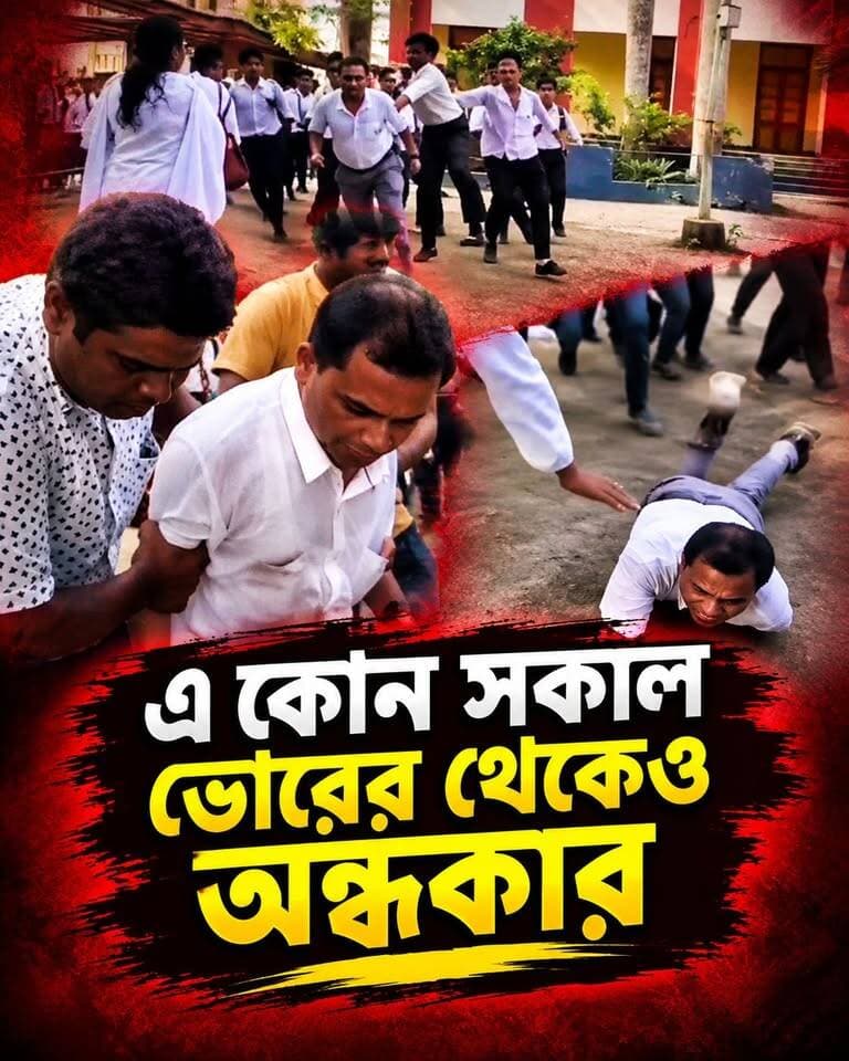ছাত্রদের এই কাণ্ডে অবাক সবাই, এ কোন সকাল ভোরের থেকেও অন্ধকার