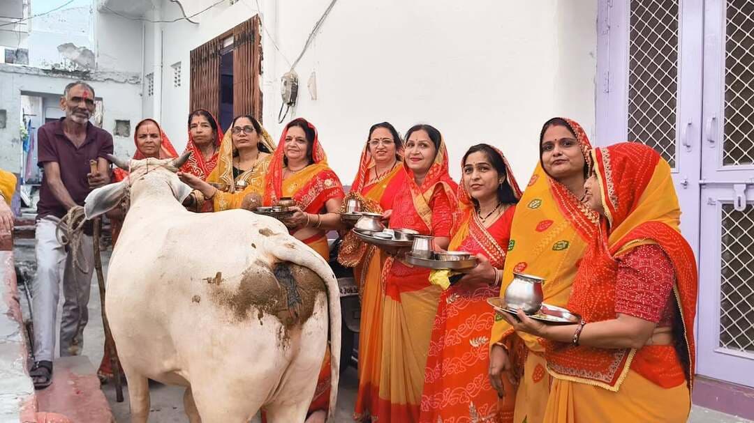 शाहपुरा में श्रद्धा के साथ मनाया बछ बारस पर्व
महिलाओं ने गौ माता एवं बछड़े की पूजा कर पुत्रों की सुख-समृद्धि की कामना की
शाहपुरा (भीलवाड़ा)-राजेन्द्र खटीक।
शाहपुरा-क्षेत्र में बछ बारस पर्व श्रद्धा, भक्ति और पारंपरिक रीति-रिवाजों के साथ मनाया गया। पुत्रों की उन्नति, सुख-समृद्धि, स्वस्थ जीवन एवं दीर्घायु की कामना को लेकर महिलाओं ने गौ माता और उसके बछड़े की विधि-विधान से पूजा-अर्चना की।
बछ बारस पर्व पर गौ माता एवं बछड़े की पूजा का विशेष धार्मिक एवं पारंपरिक महत्व माना जाता है। पर्व को लेकर सुबह से ही महिलाओं में उत्साह नजर आया। महिलाओं ने स्नान आदि के बाद पूजा की तैयारियां कीं तथा गौ माता का मेहंदी, वस्त्र एवं अन्य पूजन सामग्री से श्रृंगार किया। इसके बाद गौ माता एवं बछड़े की विधिवत पूजा कर उन्हें चारा खिलाया गया।
पूजा के दौरान महिलाओं ने गौपाल को श्रीफल एवं चने भेंट किए। इसके साथ ही सामूहिक रूप से बछ बारस की कथा का श्रवण किया। कथा के माध्यम से महिलाओं ने पर्व से जुड़ी धार्मिक एवं पारंपरिक मान्यताओं को जाना तथा अपने पुत्रों के स्वस्थ, सुखी एवं सफल जीवन के लिए प्रार्थना की।
पर्व को लेकर क्षेत्र में महिलाओं में खासा उत्साह देखने को मिला। पूजा-अर्चना के दौरान श्रद्धा और भक्ति का वातावरण बना रहा। महिलाओं ने एक-दूसरे को बछ बारस पर्व की शुभकामनाएं दीं और अपनी पारंपरिक संस्कृति एवं रीति-रिवाजों के अनुरूप पर्व मनाया।