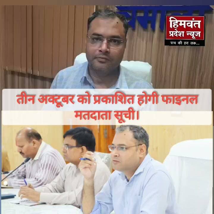 चमोली
*03 अक्टूबर को प्रकाशित होगी अंतिम मतदाता सूची*
*63,347 नोटिसों पर सुनवाई पूरी, सभी प्रकरण अपलोड*
भारत निर्वाचन आयोग के निर्देशानुसार उत्तराखंड राज्य में 01 जुलाई 2026 की अर्हता तिथि के आधार पर संचालित विशेष गहन पुनरीक्षण (SIR) कार्यक्रम की समय-सारणी में संशोधन किया गया है। संशोधित कार्यक्रम के तहत दावे एवं आपत्तियों के निस्तारण की अवधि बढ़ाई गई है तथा अंतिम मतदाता सूची का प्रकाशन अब 03 अक्टूबर 2026 को किया जाएगा। पूर्व निर्धारित कार्यक्रम के अनुसार अंतिम मतदाता सूची का प्रकाशन 15 सितम्बर 2026 को होना था।
जिलाधिकारी श्री गौरव कुमार ने बताया कि भारत निर्वाचन आयोग एवं मुख्य निर्वाचन अधिकारी, उत्तराखंड के निर्देशों के क्रम में संशोधित समय-सारणी के अनुसार दावे एवं आपत्तियों के निस्तारण की अंतिम तिथि 28 सितम्बर 2026 निर्धारित की गई है। इसके पश्चात 03 अक्टूबर 2026 को अंतिम मतदाता सूची का प्रकाशन किया जाएगा।
उन्होंने बताया कि जनपद चमोली की तीनों विधानसभा निर्वाचन क्षेत्रों में SIR प्रक्रिया के दौरान कुल 63,347 नोटिस जारी किए गए थे। इन सभी नोटिसों पर सुनवाई की कार्यवाही पूर्ण कर ली गई है तथा संबंधित प्रकरणों को पोर्टल पर अपलोड भी किया जा चुका है।
जिलाधिकारी ने बताया कि इसके अतिरिक्त 14 जुलाई से 13 अगस्त 2026 के मध्य प्राप्त फॉर्म-6, फॉर्म-7 एवं फॉर्म-8 पर भी नियमानुसार आवश्यक कार्यवाही की जा चुकी है।
जिलाधिकारी ने संबंधित अधिकारियों को भारत निर्वाचन आयोग द्वारा जारी संशोधित समय-सारणी के अनुरूप शेष कार्यवाही को समयबद्ध एवं प्राथमिकता के आधार पर पूर्ण करने के निर्देश दिए हैं। उन्होंने अंतिम मतदाता सूची के प्रकाशन से संबंधित सभी आवश्यक तैयारियां निर्धारित समयसीमा में पूर्ण करने को कहा।
उन्होंने मान्यता प्राप्त राजनीतिक दलों के प्रतिनिधियों एवं आमजन से भी अपील की कि संशोधित कार्यक्रम एवं निर्धारित तिथियों की जानकारी प्राप्त कर पुनरीक्षण प्रक्रिया में सक्रिय सहभागिता सुनिश्चित करें, ताकि कोई भी पात्र मतदाता मतदाता सूची में शामिल होने से वंचित न रहे।