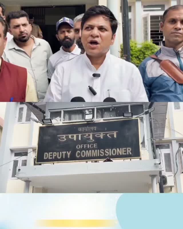 सुन्नी डैम हाइड्रो प्रोजेक्ट से करसोग की सड़कें बदहाल, विधायक दीपराज ने डीसी मंडी को सौंपा ज्ञापन... 👇🏻