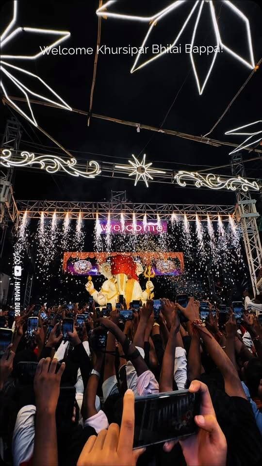 Welcome Khursipar Bhilai Bappa!
#hamar_durg #bhilai #khursipar #bappa
