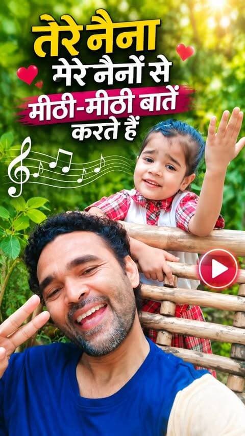 बिटिया के साथ खूबसूरत पल ❤️🎶
“तेरे नैना मेरे नैनों से मीठी-मीठी बातें करते हैं…” 🥰
#तेरेनैना #पिताबेटी #म्यूजिकरील्स #प्यारભरा_रिश्ता