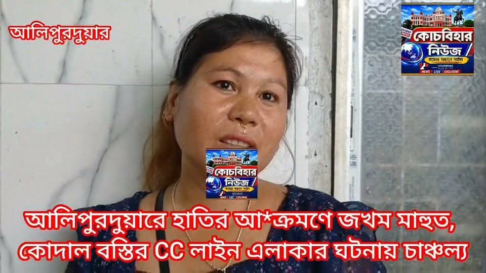 আলিপুরদুয়ারে হাতির আ*ক্রমণে জখম মাহুত, কোদাল বস্তির CC লাইন এলাকার ঘটনায় চাঞ্চল্য
#highlightseveryone #BTR #Alipurduar #viralpost