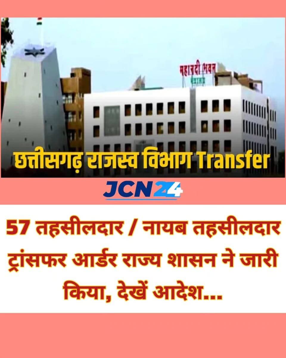 Braking news: 57 तहसीलदार / नायब तहसीलदार ट्रांसफर आर्डर राज्य शासन ने जारी किया देखें आदेश...
#transfar #cgnews #revenudepartment