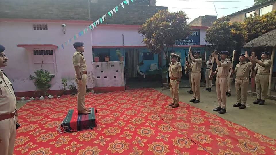 बनमा ईटहरी थाना पहुंचे सहरसा एसपी बिक्रम सिहाग