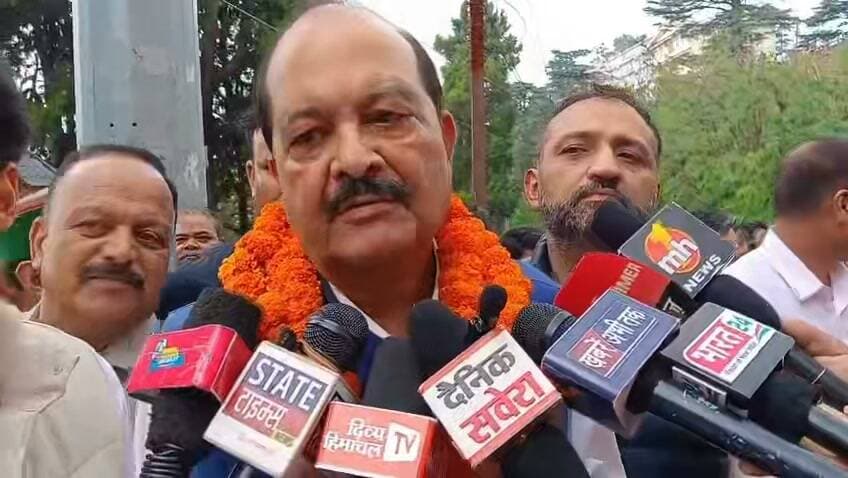 हर्ष महाजन का बड़ा दावा,शिमला से होगा कांग्रेस का सूपड़ा साफ, कई विधायक और मंत्री सरकार से नाराज