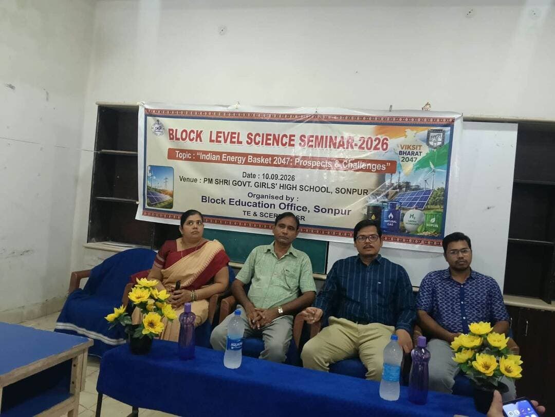 Attended in Sonpur Block level science seminar @ GGHS,Sonpur.