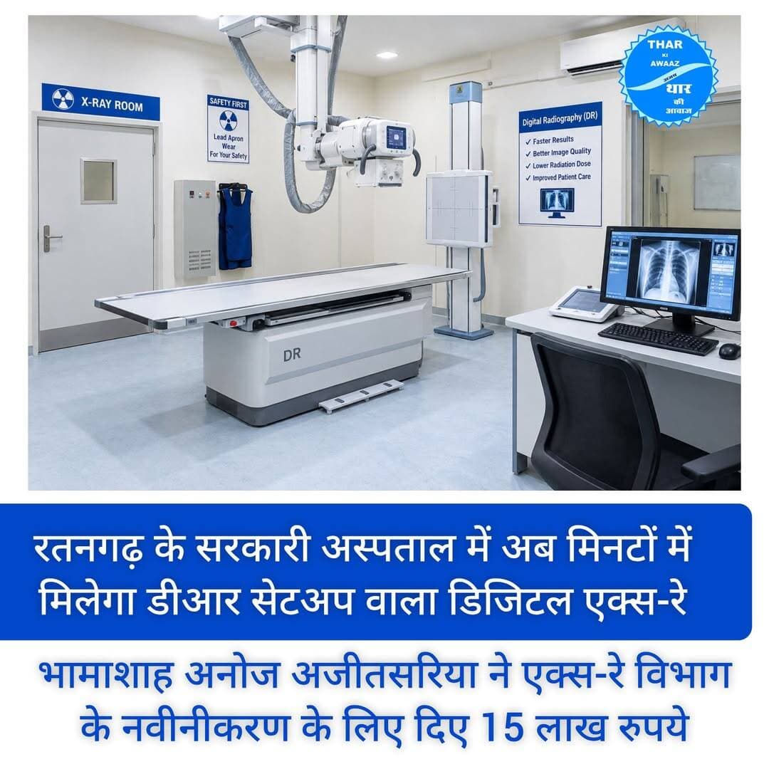 रतनगढ़। सेठ सूरजमल जालान राजकीय जिला चिकित्सालय में अब मरीजों को अत्याधुनिक तकनीक से डिजिटल एक्स-रे की सुविधा सरकारी अस्पताल में ही मिल सकेगी। नागपुर के भामाशाह अनोज अजीतसरिया ने अपने पूर्वज जगदीश प्रसाद एवं रतनलाल अजीतसरिया की स्मृति में एक्स-रे विभाग के नवीनीकरण के लिए 15 लाख रुपये की राशि उपलब्ध करवाई है।
क्षेत्र के प्रमुख समाजसेवी चम्पालाल उपाध्याय द्वारा जीवन पर्यंत किए गए सेवा कार्यों को आगे बढ़ाने की दिशा में श्री गांधी बाल निकेतन के सचिव राजीव उपाध्याय द्वारा सरकारी चिकित्सालयों के सुदृढ़ीकरण के लिए मेडिकल इक्विपमेंट परियोजना संचालित की जा रही है। इसी परियोजना के तहत मिली राशि से रतनगढ़ के जालान चिकित्सालय के एक्स-रे विभाग में अत्याधुनिक डीआर (Digital Radiography) मशीन स्थापित की गई है। इसका उद्घाटन शनिवार, 12 सितंबर को होगा। इसके बाद मरीजों को अस्पताल में ही डीआर सेटअप से डिजिटल एक्स-रे की सुविधा मिलने लगेगी।
हर माह करीब 3000 एक्स-रे
प्रोजेक्ट फाउंडर राजीव उपाध्याय ने बताया कि अस्पताल में पहले से लगी एक्स-रे मशीन के साथ उपयोग होने वाला सीआर सेटअप काफी पुराना और खराब हो चुका था। इसके कारण हर महीने होने वाले करीब 3000 एक्स-रे के लिए मरीजों को बाहर जाना पड़ता था। इससे मरीजों को आर्थिक खर्च के साथ मानसिक परेशानी भी उठानी पड़ रही थी।
चिकित्सालय प्रशासन के अनुरोध पर भामाशाह अनोज अजीतसरिया के सहयोग से अब डीआर सेटअप स्थापित किया गया है। इससे प्रतिमाह हजारों मरीजों को राहत मिलने की उम्मीद है और एक्स-रे की प्रक्रिया भी पहले की तुलना में अधिक तेज और सुविधाजनक होगी।
65 लाख से अधिक के अन्य कार्य प्रस्तावित
उपाध्याय ने बताया कि आने वाले कुछ महीनों में 65 लाख रुपये से अधिक की राशि से ऑपरेशन थिएटर सेपरेशन और ब्लड बैंक के नवीनीकरण का कार्य भी करवाया जाएगा। इसके लिए भामाशाहों से विचार-विमर्श जारी है।
उल्लेखनीय है कि मेडिकल इक्विपमेंट परियोजना के तहत अजीतसरिया परिवार द्वारा पिछले महीने 80 लाख रुपये की जनरल सर्जरी की अत्याधुनिक मशीनरी तथा वर्ष 2024 में 30 लाख रुपये की ऑर्थोपेडिक मशीनरी भी उपलब्ध करवाई गई थी। इस प्रकार रतनगढ़ के सरकारी अस्पताल में परियोजना के तहत अब तक करीब 1 करोड़ 25 लाख रुपये की लागत के चिकित्सा उपकरण उपलब्ध करवाए जा चुके हैं।
<nis:link nis:type=tag nis:id=tharkiawaazajay nis:value=tharkiawaazajay nis:enabled=true nis:link/> <nis:link nis:type=tag nis:id=ratangarh nis:value=Ratangarh nis:enabled=true nis:link/> <nis:link nis:type=tag nis:id=facilities nis:value=facilities nis:enabled=true nis:link/> <nis:link nis:type=tag nis:id=hospitality nis:value=hospitality nis:enabled=true nis:link/> <nis:link nis:type=tag nis:id=donations nis:value=donations nis:enabled=true nis:link/>