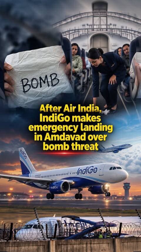 Breaking Alert: Following the recent Air India incident, another mid-air scare unfolds. An IndiGo flight en route from Lucknow to Dammam, carrying 107 passengers, made an emergency landing at Ahmedabad’s Sardar Vallabhbhai Patel International Airport after a bomb threat note was found onboard.
Security protocols were immediately activated upon landing. More details awaited.
#indigo #ahmedabadairport #landing #amdavad #airindia
(Indigo Flight Emergency Landing in Ahmedabad, Emergency Landing in Ahmedabad, Bomb Threat in Indigo Flight Ahmedabad Emergency Landing)