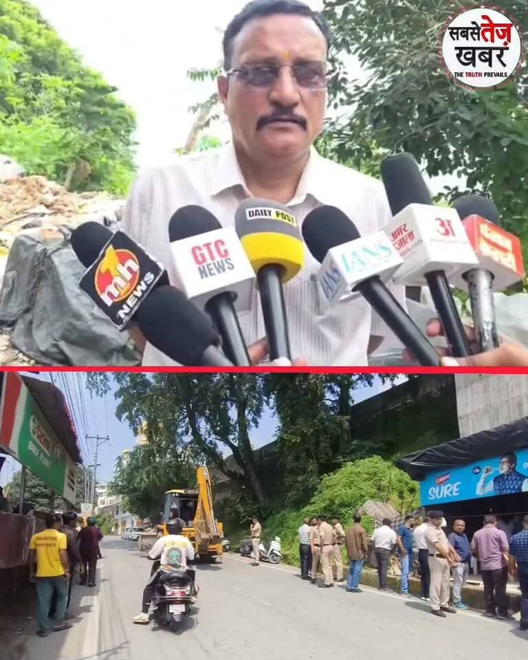 नाहन में प्रशासन का अतिक्रमण पर चला पीला पंजा, कई अवै*ध कब्जे हटाए...