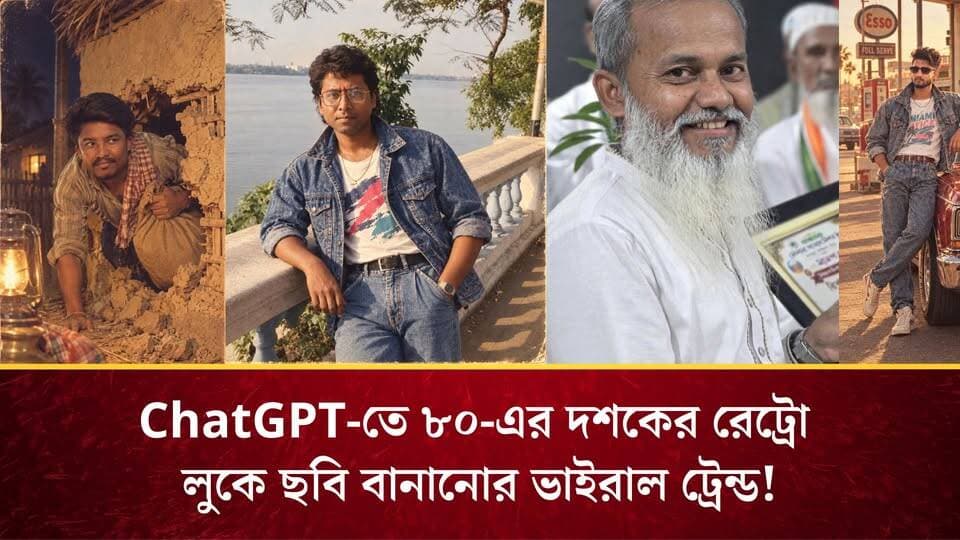 ChatGPT-তে ৮০-এর দশকের রেট্রো লুকে ছবি বানানোর ভাইরাল ট্রেন্ড!