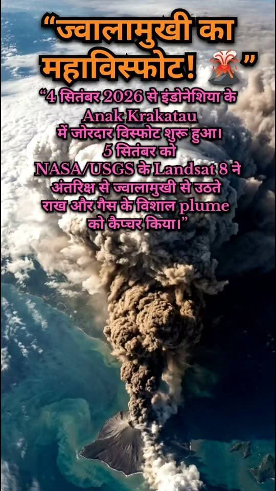 🌋 ज्वालामुखी का महाविस्फोट! इंडोनेशिया के Anak Krakatau में जोरदार विस्फोट 😱🌋
📝 Description
इंडोनेशिया के Anak Krakatau ज्वालामुखी को लेकर सोशल मीडिया पर एक वीडियो तेजी से चर्चा में है। वीडियो में विशाल राख और गैस के plume का दृश्य दिखाई दे रहा है। 🌋☁️
क्या वाकई ज्वालामुखी में इतनी बड़ी गतिविधि हुई? पूरी जानकारी वीडियो में देखें और पोस्ट को शेयर करें। 👇
⚠️ नोट: किसी भी वायरल दावे को शेयर करने से पहले आधिकारिक स्रोतों से पुष्टि जरूर करें।
#AnakKrakatau #Volcano #Indonesia #VolcanicEruption #Jwalamukhi